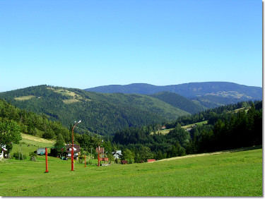 Przełęcz Salmopolska w Szczyrku - widok